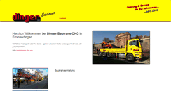 Desktop Screenshot of dinger-bautrans.de